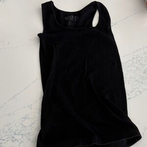Black Fitted Sleeveless Top